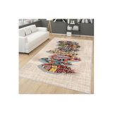 Rovigo Dijital Baskı Yıkanabilir Kaymaz Taban Salon Halısı Rvg0151-sd561, Bej, 180 x 300