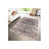 Rovigo Dijital Baskı Yıkanabilir Kaymaz Taban Salon Halısı Rvg0157-sd829, Bej, 50 x 80