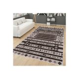 Rovigo Dijital Baskı Yıkanabilir Kaymaz Taban Salon Halısı Rvg0163-sd1116, Kahverengi, 180 x 250