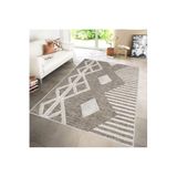 Rovigo Dijital Baskı Yıkanabilir Kaymaz Taban Salon Halısı Rvg0166-sm26, Kahverengi, 180 x 250