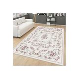 Rovigo Dijital Baskı Yıkanabilir Kaymaz Taban Salon Halısı Rvg0168-sd478, Krem Rengi, 180 x 250