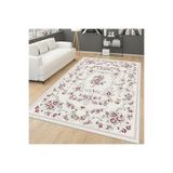 Rovigo Dijital Baskı Yıkanabilir Kaymaz Taban Salon Halısı Rvg0168-sd478, Krem Rengi, 50 x 80
