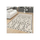 Rovigo Dijital Baskı Yıkanabilir Kaymaz Taban Salon Halısı Rvg0169-sd555, Krem Rengi, 50 x 80