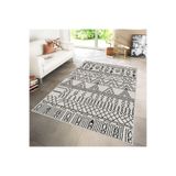 Rovigo Dijital Baskı Yıkanabilir Kaymaz Taban Salon Halısı Rvg0177-sd945, Krem Rengi, 120 x 180