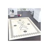 Rovigo Dijital Baskı Yıkanabilir Kaymaz Taban Salon Halısı Rvg0179-sd1033, Krem Rengi, 120 x 180