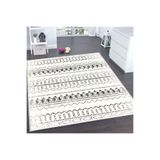 Rovigo Dijital Baskı Yıkanabilir Kaymaz Taban Salon Halısı Rvg0183-sd1171, Krem Rengi, 160 x 300