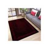 Rovigo Dijital Baskı Yıkanabilir Kaymaz Taban Salon Halısı Rvg0185-sd832, Bordo, 120 x 180