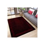 Rovigo Dijital Baskı Yıkanabilir Kaymaz Taban Salon Halısı Rvg0185-sd832, Bordo, 180 x 300
