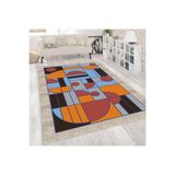 Rovigo Dijital Baskı Yıkanabilir Kaymaz Taban Salon Halısı Rvg0192-sd1003, Turuncu, 180 x 300