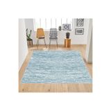 Rovigo Dijital Baskı Yıkanabilir Kaymaz Taban Salon Halısı Rvg0193-sd380, Mavi, 120 x 180