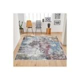 Rovigo Dijital Baskı Yıkanabilir Kaymaz Taban Salon Halısı Rvg0194-sd382, Mavi, 160 x 300