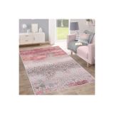 Rovigo Dijital Baskı Yıkanabilir Kaymaz Taban Salon Halısı Rvg0200-sd384, Pembe, 160 x 300