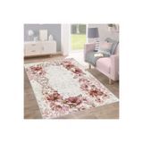 Rovigo Dijital Baskı Yıkanabilir Kaymaz Taban Salon Halısı Rvg0202-sd767, Pembe, 180 x 300