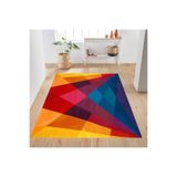 Rovigo Dijital Baskı Yıkanabilir Kaymaz Taban Salon Halısı Rvg0214, Mavi, 180 x 250