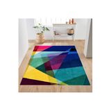 Rovigo Dijital Baskı Yıkanabilir Kaymaz Taban Salon Halısı Rvg0219, Mavi, 180 x 250