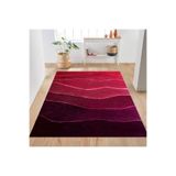 Rovigo Dijital Baskı Yıkanabilir Kaymaz Taban Salon Halısı Rvg0221, Pembe, 120 x 180