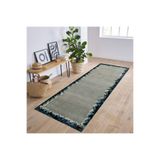 Rovigo Dijital Baskı Yıkanabilir Kaymaz Taban Salon Halısı Rvg0229, Yeşil, 120 x 180