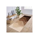 Rovigo Dijital Baskı Yıkanabilir Kaymaz Taban Salon Halısı Rvg0230, Kahverengi, 160 x 300