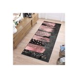 Rovigo Dijital Baskı Yıkanabilir Kaymaz Taban Salon Halısı Rvg0240, Gri, 120 x 180