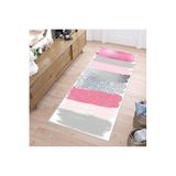 Rovigo Dijital Baskı Yıkanabilir Kaymaz Taban Salon Halısı Rvg0242, Pembe, 160 x 300