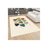 Rovigo Dijital Baskı Yıkanabilir Kaymaz Taban Salon Halısı Rvg0251, Bej, 80 x 200
