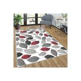 Rovigo Dijital Baskı Yıkanabilir Kaymaz Taban Salon Halısı Rvg0253, Gri, 50 x 80