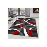 Rovigo Dijital Baskı Yıkanabilir Kaymaz Taban Salon Halısı Rvg0255, Gri, 80 x 150