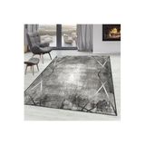 Rovigo Dijital Baskı Yıkanabilir Kaymaz Taban Salon Halısı Rvg0256, Gri, 180 x 250