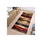 Rovigo Dijital Baskı Yıkanabilir Kaymaz Taban Salon Halısı Rvg0258, Kahverengi, 180 x 300