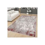 Rovigo Dijital Baskı Yıkanabilir Kaymaz Taban Salon Halısı Rvg0264, Kırmızı, 160 x 300