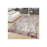 Rovigo Dijital Baskı Yıkanabilir Kaymaz Taban Salon Halısı Rvg0264, Kırmızı, 180 x 300