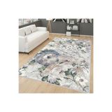 Rovigo Dijital Baskı Yıkanabilir Kaymaz Taban Salon Halısı Rvg0269, Bej, 180 x 250