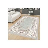 Rovigo Dijital Baskı Yıkanabilir Kaymaz Taban Salon Halısı Rvg0274, Yeşil, 120 x 180
