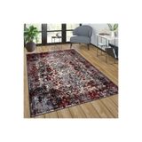 Rovigo Dijital Baskı Yıkanabilir Kaymaz Taban Salon Halısı Rvg0276, Kırmızı, 120 x 180