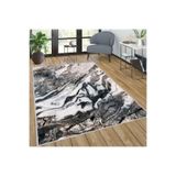 Rovigo Dijital Baskı Yıkanabilir Kaymaz Taban Salon Halısı Rvg0277-sd163, Gri, 80 x 150