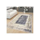 Rovigo Dijital Baskı Yıkanabilir Kaymaz Taban Salon Halısı Rvg0280-sd734, Mavi, 100 x 300