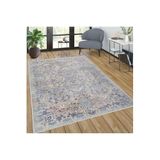 Rovigo Dijital Baskı Yıkanabilir Kaymaz Taban Salon Halısı Rvg0281-sd1124, Gri, 100 x 200