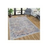 Rovigo Dijital Baskı Yıkanabilir Kaymaz Taban Salon Halısı Rvg0281-sd1124, Gri, 160 x 300