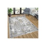 Rovigo Dijital Baskı Yıkanabilir Kaymaz Taban Salon Halısı Rvg0283-sm10, Gri, 80 x 300