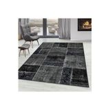 Rovigo Dijital Baskı Yıkanabilir Kaymaz Taban Salon Halısı Rvg0285-ht922, Siyah, 180 x 300
