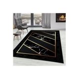 Rovigo Dijital Baskı Yıkanabilir Kaymaz Taban Salon Halısı Rvg0292-sd715, Siyah, 180 x 300