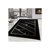 Rovigo Dijital Baskı Yıkanabilir Kaymaz Taban Salon Halısı Rvg0292-sd715, Siyah, 80 x 200