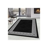 Rovigo Dijital Baskı Yıkanabilir Kaymaz Taban Salon Halısı Rvg0293-sd731, Siyah, 80 x 150