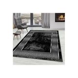 Rovigo Dijital Baskı Yıkanabilir Kaymaz Taban Salon Halısı Rvg0295-sd870, Siyah, 160 x 300