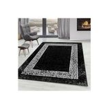 Rovigo Dijital Baskı Yıkanabilir Kaymaz Taban Salon Halısı Rvg0296-sd1079, Siyah, 100 x 200