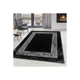 Rovigo Dijital Baskı Yıkanabilir Kaymaz Taban Salon Halısı Rvg0296-sd1079, Siyah, 180 x 300