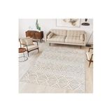 Rovigo Dijital Baskı Yıkanabilir Kaymaz Taban Salon Halısı Rvg0303, Bej, 100 x 200