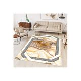 Rovigo Dijital Baskı Yıkanabilir Kaymaz Taban Salon Halısı Rvg0304-sd141, Bej, 180 x 300