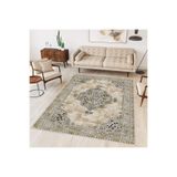 Rovigo Dijital Baskı Yıkanabilir Kaymaz Taban Salon Halısı Rvg0306-sd482, Bej, 180 x 300
