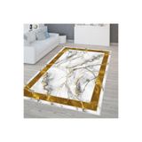 Rovigo Dijital Baskı Yıkanabilir Kaymaz Taban Salon Halısı Rvg0309-sd002, Beyaz, 80 x 300